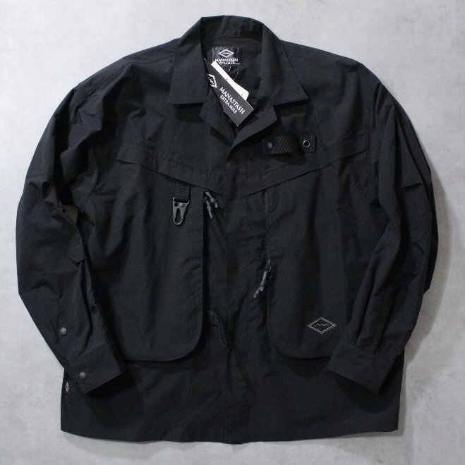MANASTASH★新品3万円 マナスタッシュのアーバンライン EXTRAMILE インフィニティシャツ テック系ブルゾン ブラックM 拍卖