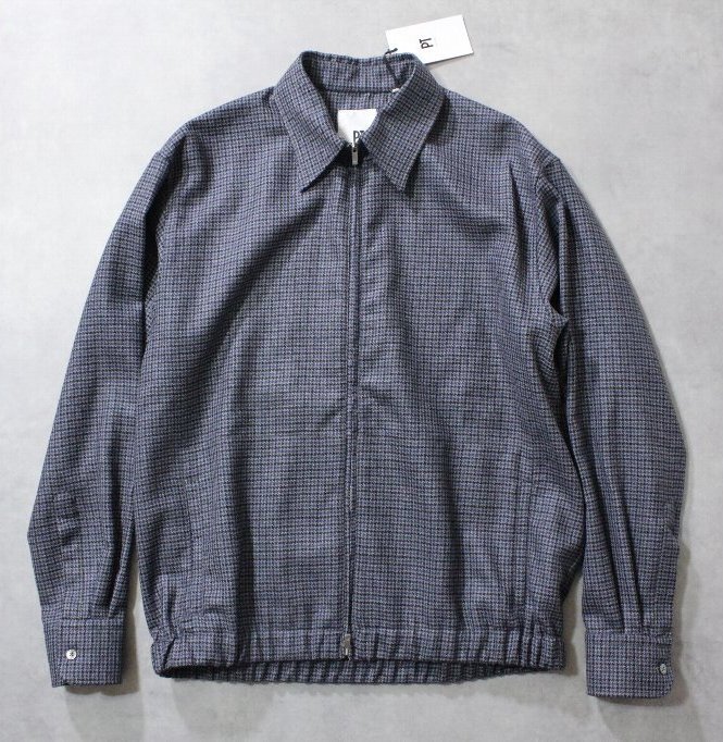 PT TORINO★新品7.92万円 ライトフラノウールの美ドレープなスイングトップブルゾン グレーガンクラブチェック サイズ39拍卖