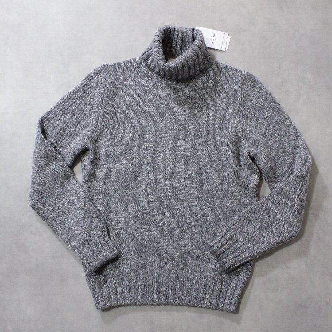 GRAN SASSO★新品4.5万円程度 グランサッソ 極上ソフトタッチのスーパージーロンウールのメランジェタートル グレーMIX 46拍卖