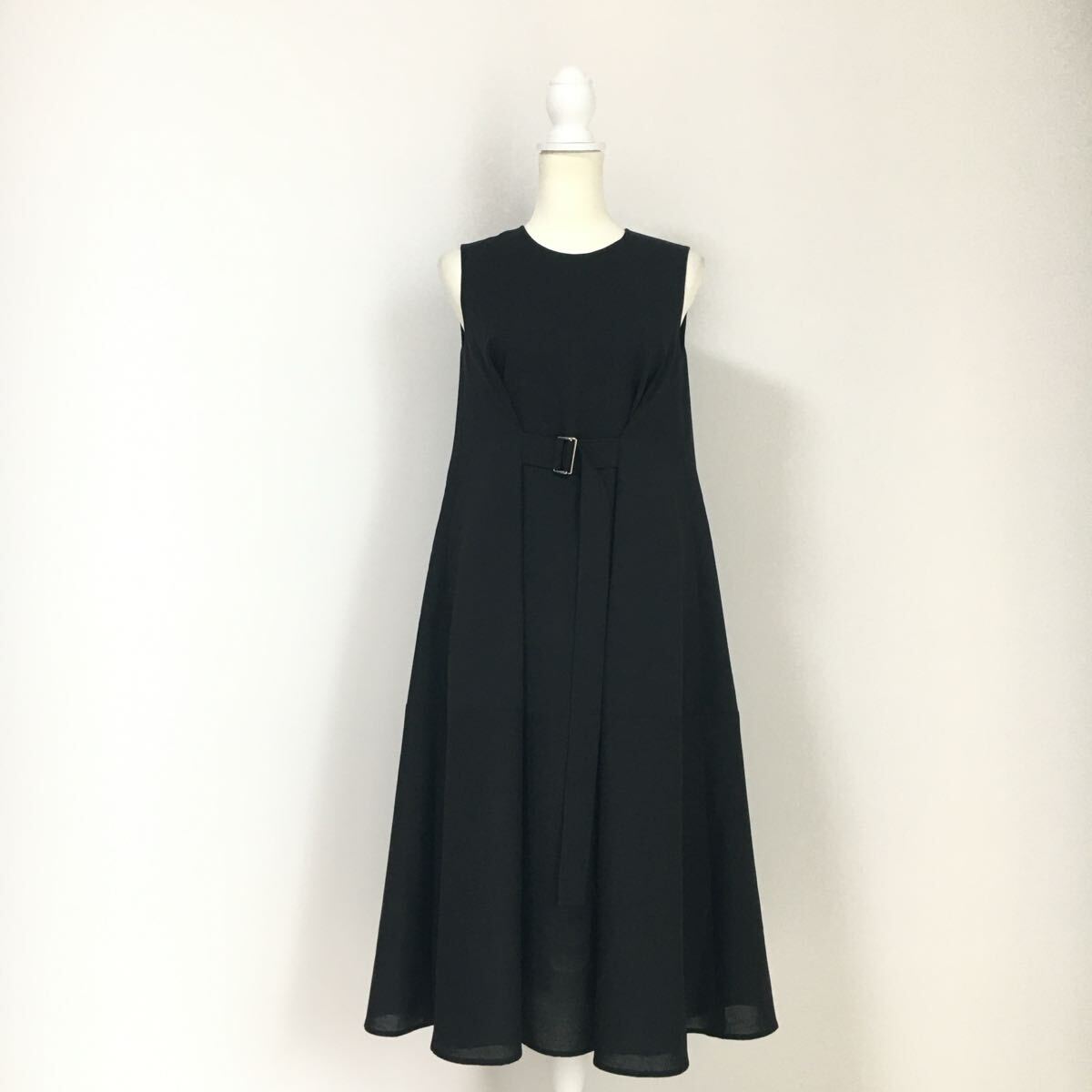新品同様 2024年 ADEAM アディアム ブラック ドレス ワンピース 送料無料拍卖
