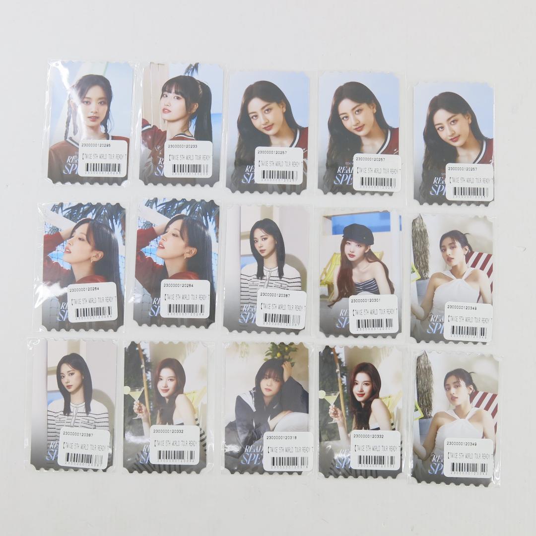 42◆NE/TWICE 5TH WORLD TOUR READY TO BE SPECIAL チケット風フォトカード 15枚セット 1020394拍卖
