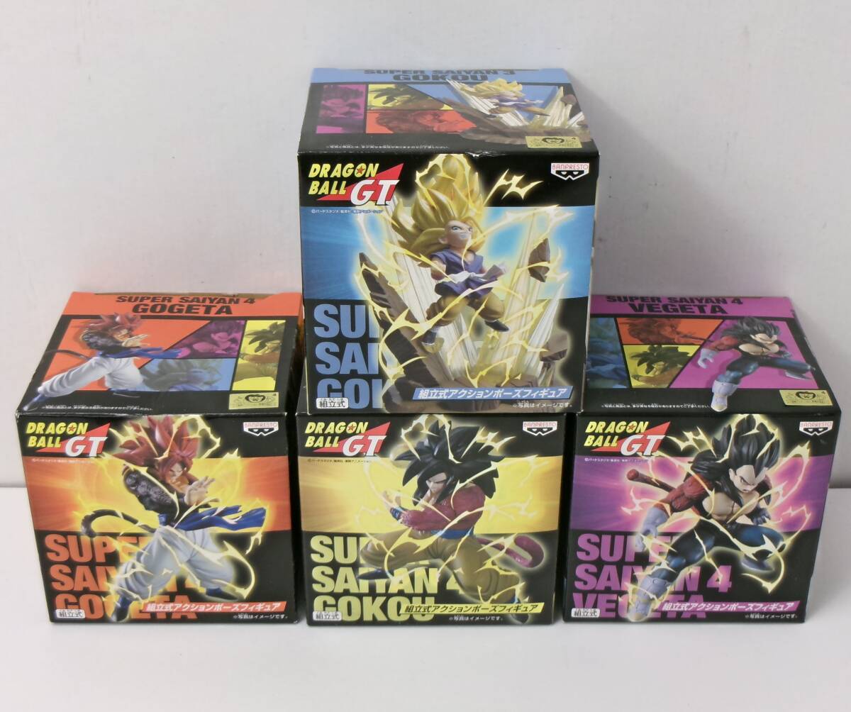 28◇80/ 【未開封品】ドラゴンボールGT 組立式アクションポーズフィギュア 4種セット ※1個開封箇所有り 1021拍卖