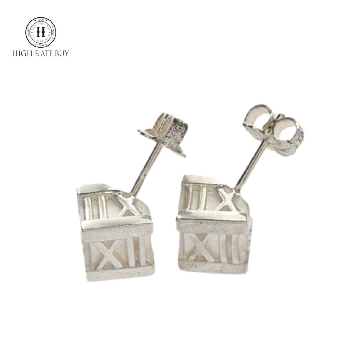 1円スタート 美品 TIFFANY&Co. ティファニー アトラスキューブ ピアス SV925 スターリング SILVER シルバー アクセサリー レディース拍卖
