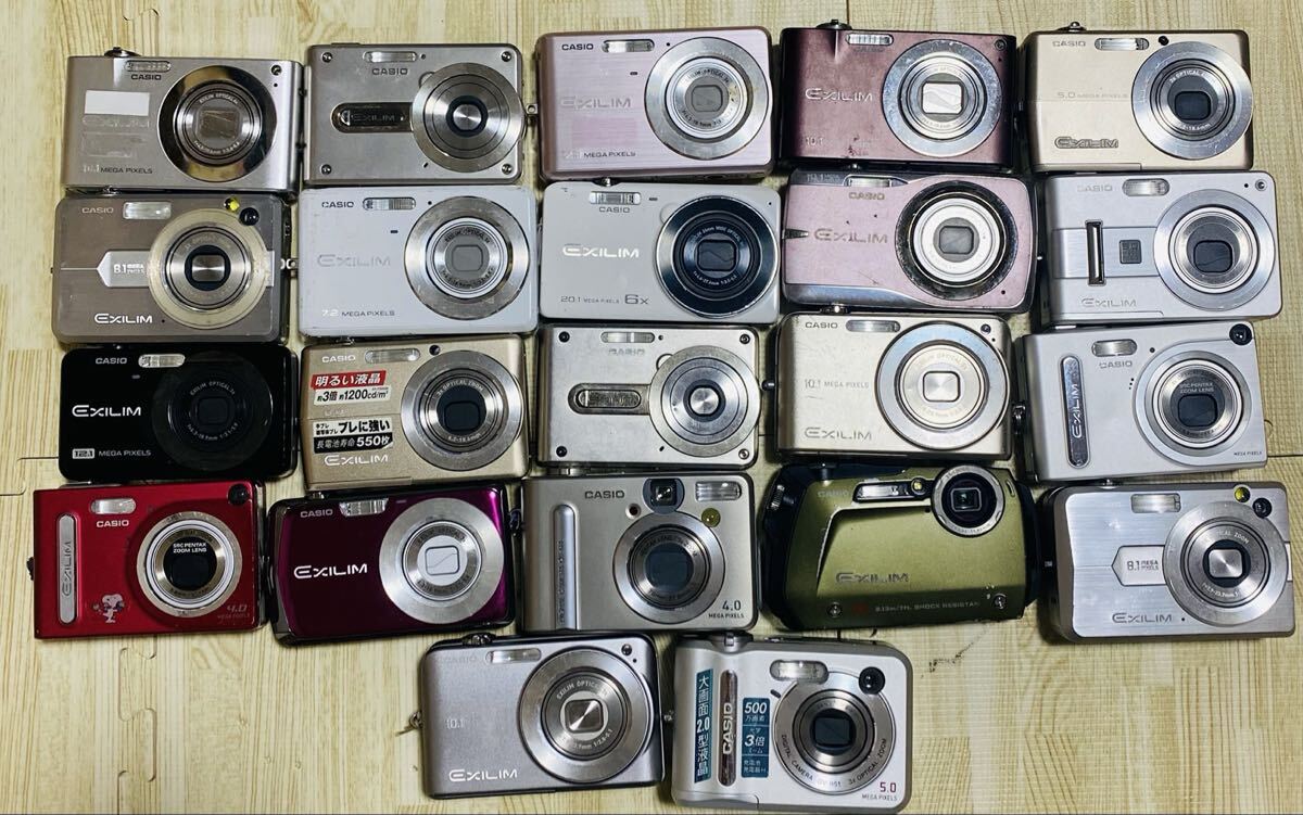 #CASIO デジタルカメラ 22台 現状品 動作未確認 まとめ 1円スタート カシオ コンパクトデジタルカメラ拍卖