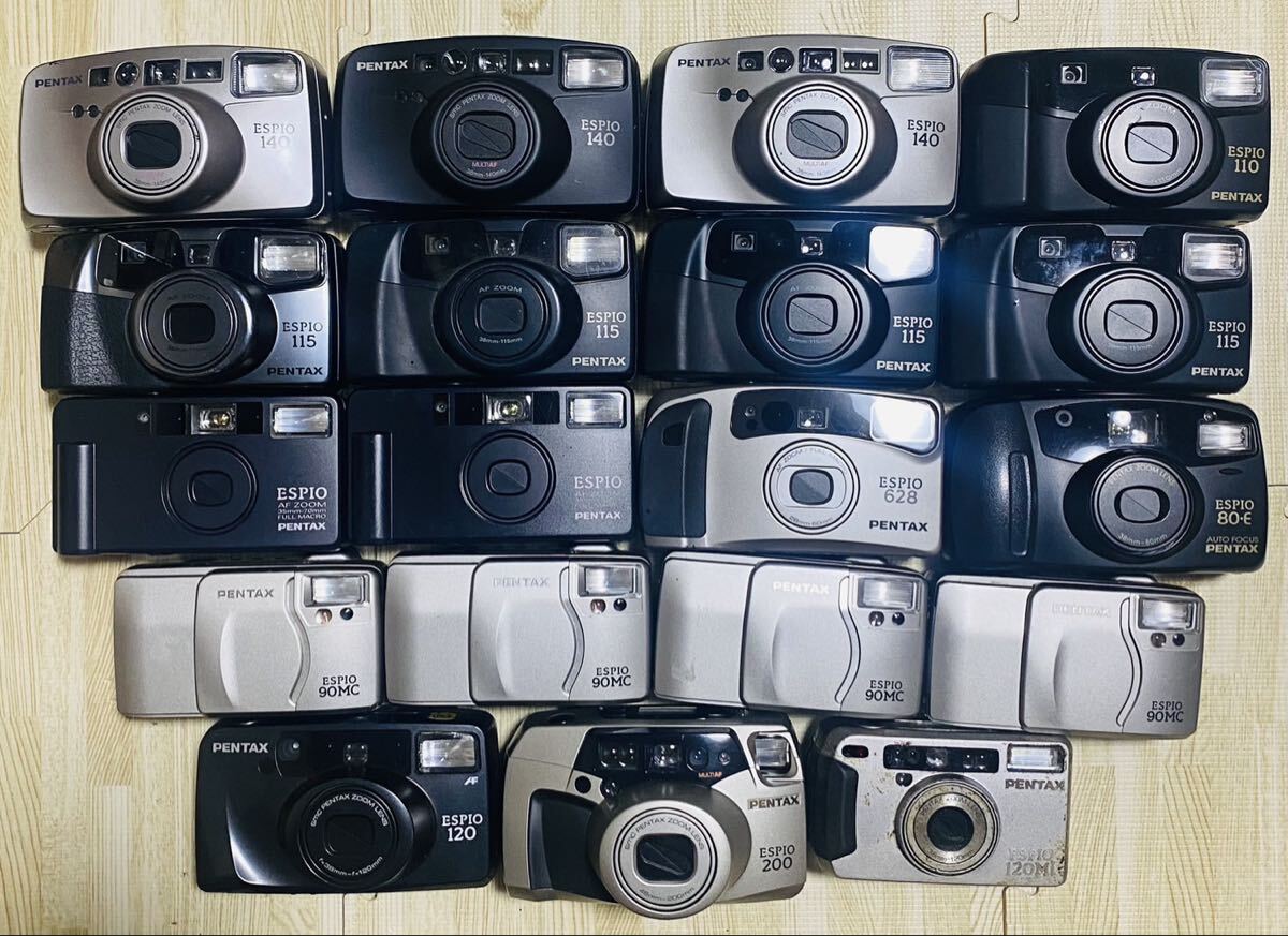 ♯PENTAX ESPIO 19台 現状品 動作未確認 まとめ 1円スタート ペンタックス コンパクトフィルムカメラ拍卖