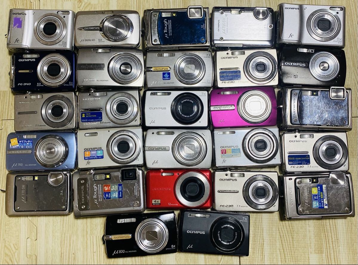 #OLYMPUS デジタルカメラ 27台 現状品 動作未確認 まとめ 1円スタート オリンパス 拍卖