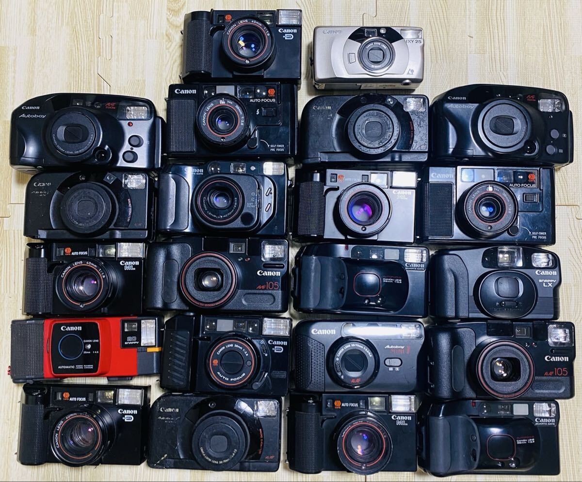♯CANON フィルムカメラ 22台 現状品 動作未確認 まとめ 1円スタート キャノン拍卖