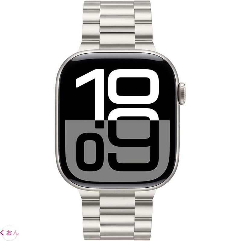 スターライト 42mm スタイリッシュステンレス鋼 金属製 アップル ウォッチ Apple Watch series 11(2025)/ 10 バンド ベルト拍卖