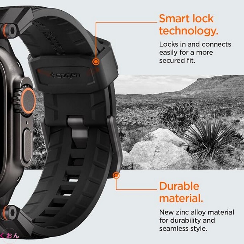 ブラック・エディション 46mm 丈夫 高品質 亜鉛合金製 バックル アップル ウォッチ Apple Watch series 11(2025)/ 10 バンド ベルト拍卖