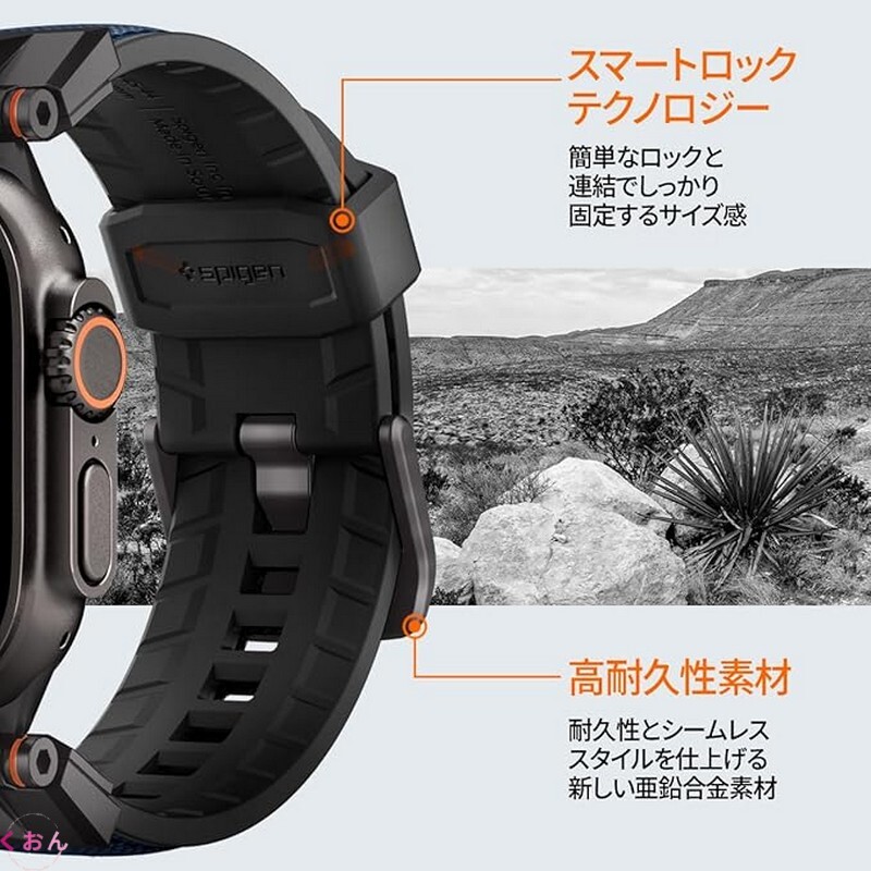 ネイビー・ブルー 46mm 丈夫 高品質 亜鉛合金製 バックル アップル ウォッチ Apple Watch series 11(2025)/ 10 バンド ベルト拍卖