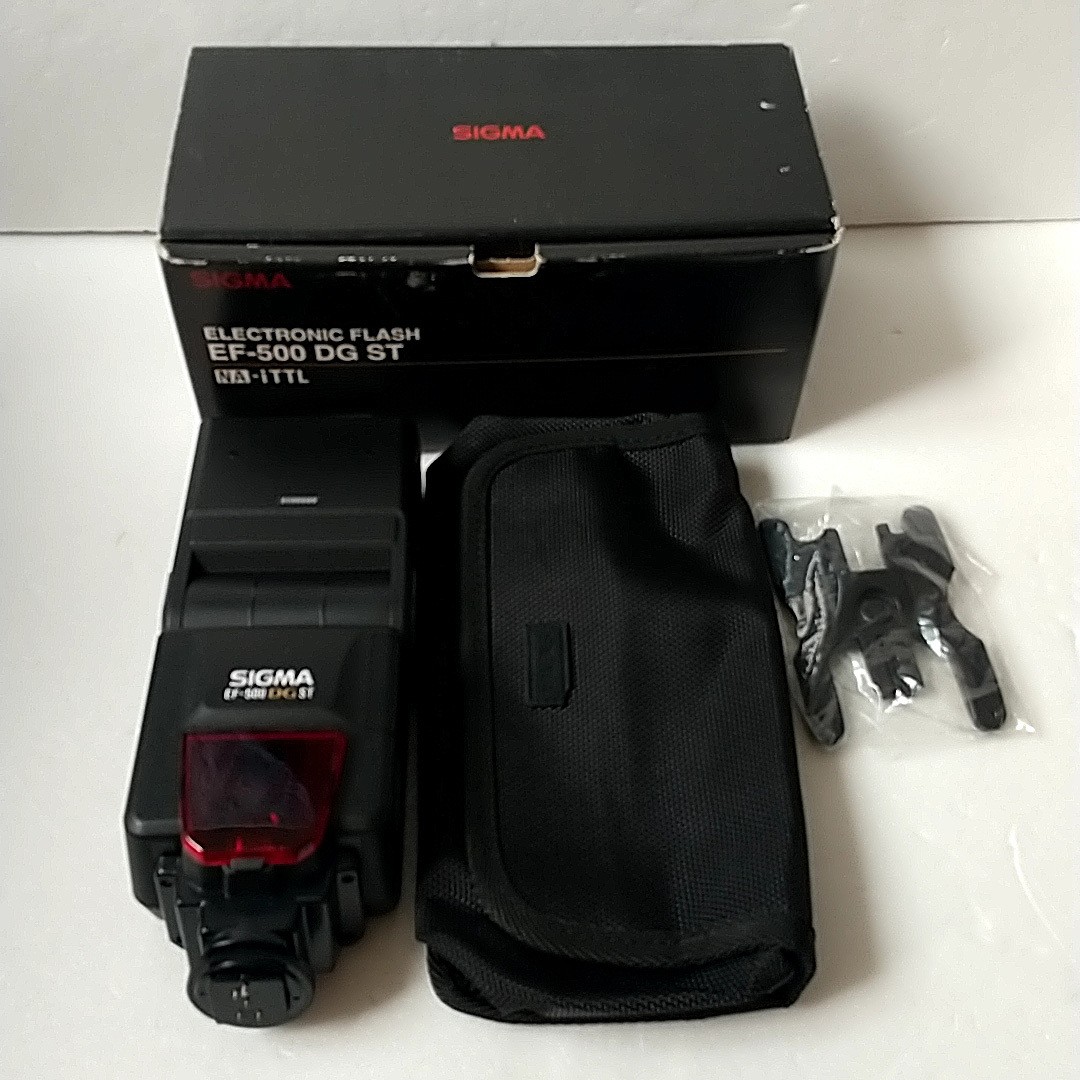 SIGMA EF-500 DG ST ニコン用 NIKON用 ストロボ フラッシュ ケース付拍卖
