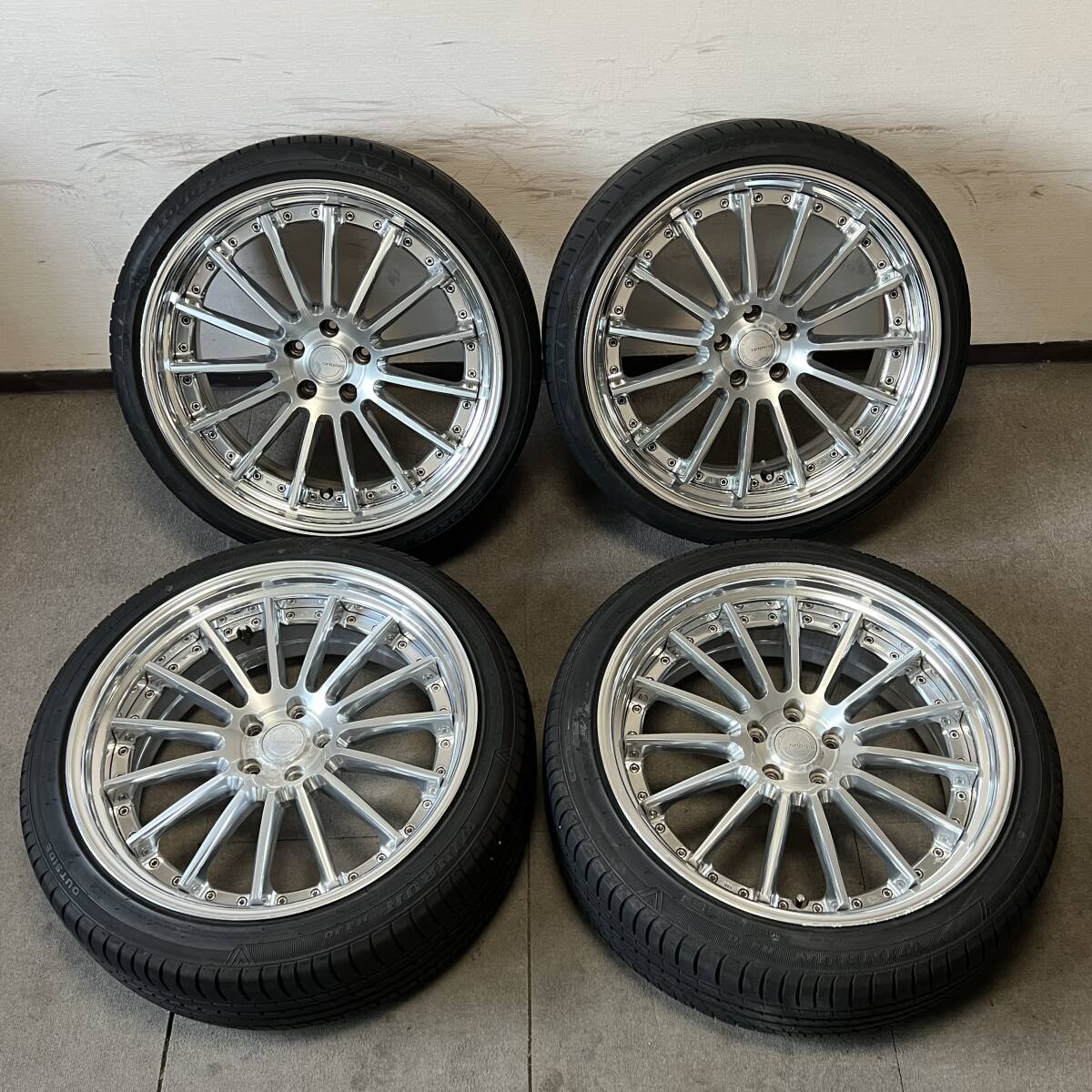 WORK ワーク GNOSIS グノーシス GR201 GR1-SR 21インチ 9J +35 9J +30 PCD114.3 5H タイヤ付き 4本セット アルファード ヴェルファイア拍卖