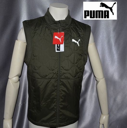 新品 Lサイズ プーマ PUMA パデッド ベスト 中綿 保温 防風素材 4方向ストレッチ機能 アウター ブルゾン拍卖