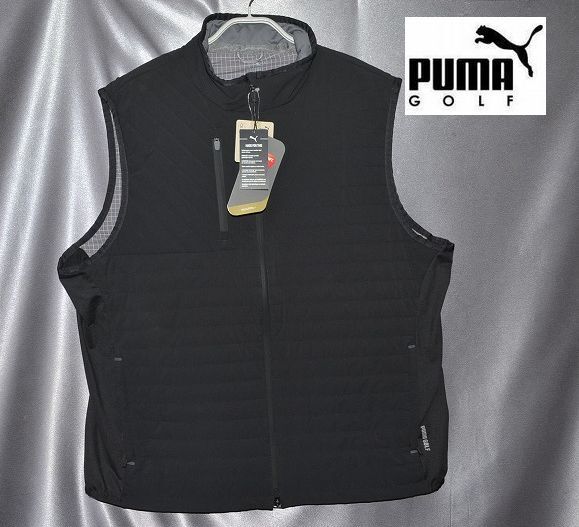 新品 XL プーマ ゴルフ PUMA GOLF キルティング ベスト 中綿 保温 防風素材 4方向ストレッチ機能 アウター ブルゾン拍卖