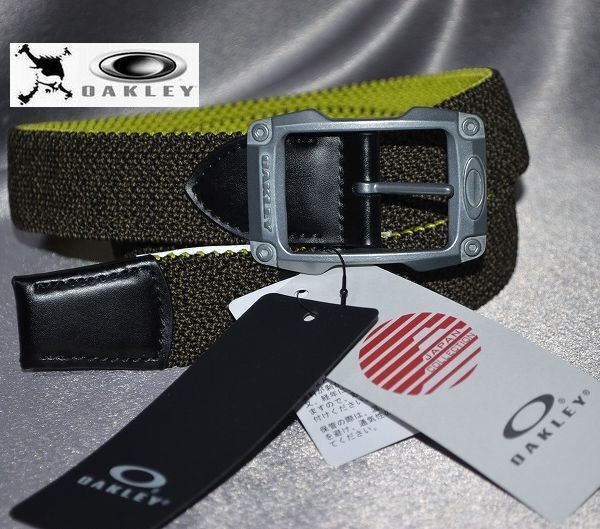 新品 オークリー OAKLEY リバーシブル ストレッチゴム編込み ベルト Web Reversible Belt ゴルフ ベルト拍卖