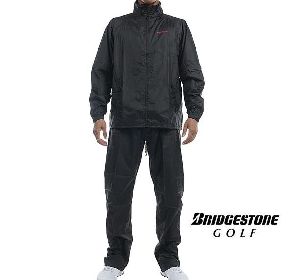 新品 Lサイズ ブリヂストン ゴルフ レインウエア 雨具 上下セット BRIDGESTONE GOLF レインジャケット レインパンツ拍卖