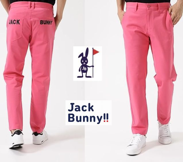 新品 L ジャックバニー Jack Bunny!! 2WAYストレッチツイル 5ポケットパンツ  2WAYストレッチツイル ピンク拍卖