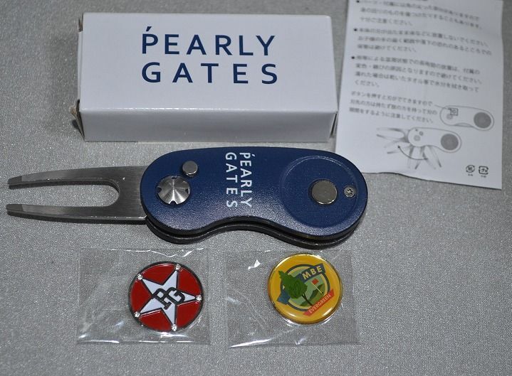 新品 パーリーゲイツ グリーンフォーク マーカー2個  マスターバニーエディション PEARLY GATES ネイビー iu拍卖
