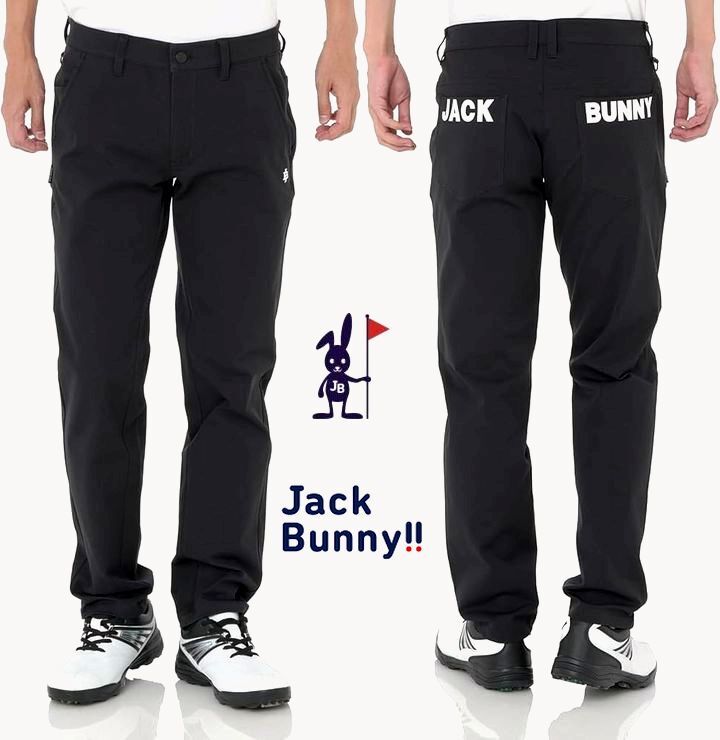 新品 L ジャックバニー Jack Bunny!! 2WAYストレッチツイル 5ポケットパンツ  2WAYストレッチツイル ブラック 黒拍卖