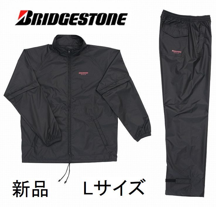 新品 L ブリヂストン ゴルフ レインウエア 雨具 上下セット BRIDGESTONE GOLF レインジャケット レインパンツ拍卖