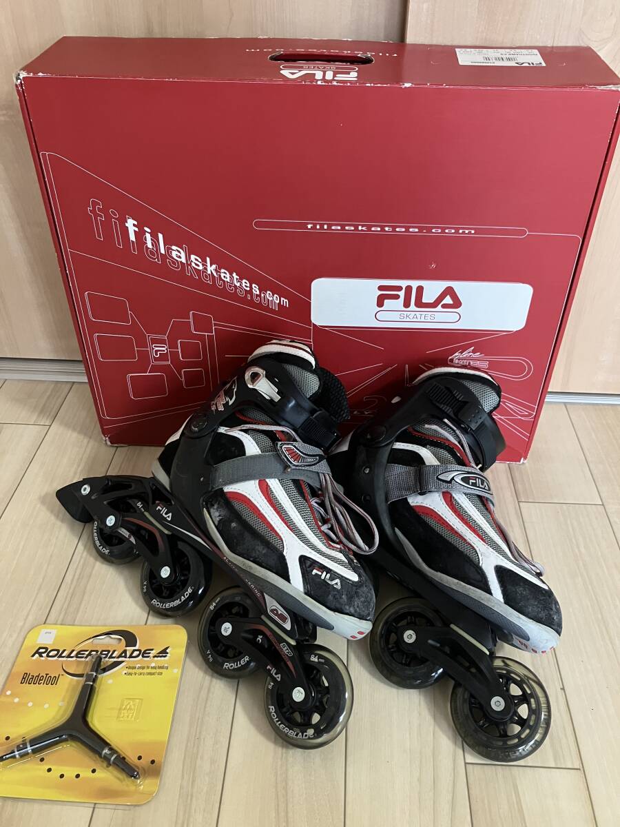 USED品 FILA インラインスケート NIGHTHAWK CS MP 26.5cm UK7.5 USA M 8,5 拍卖