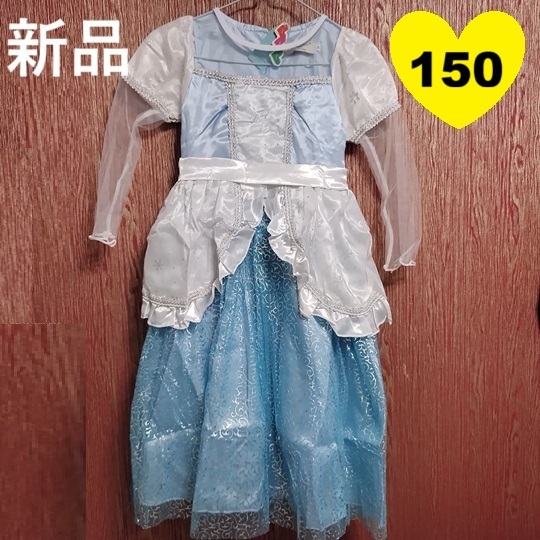新品 150 ドレス ワンピース シンデレラ ディズニー 女の子 ハロウィンTDL コスプレ 仮装 パーティー プリンセス 激安拍卖