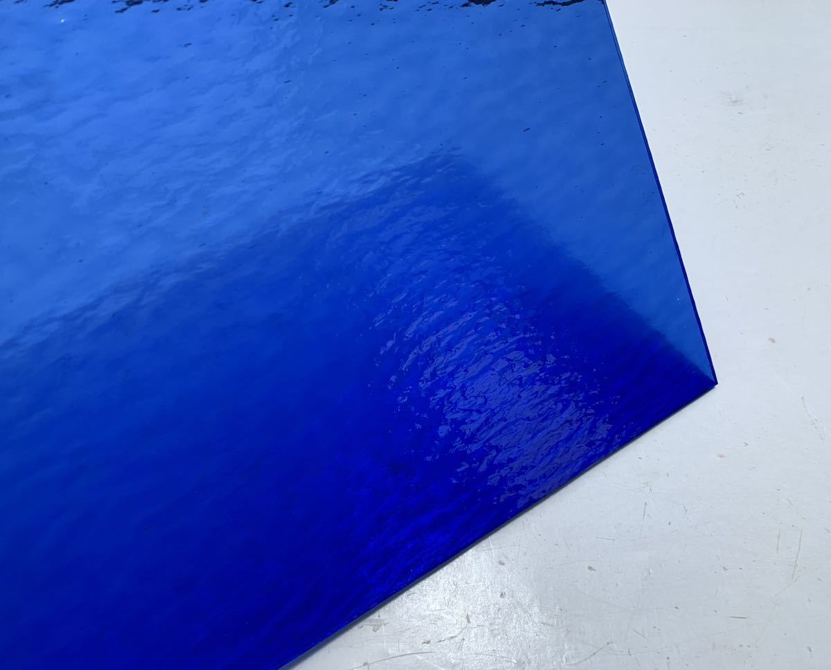 085 スペクトラム SPF132RR コバルトブルー ラフロール ステンドグラス フュージング材料 膨張率96 在庫僅か拍卖