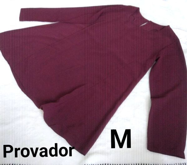 ▲ QVC Provador 麻布プロバドール M チュニック ボルドー系拍卖