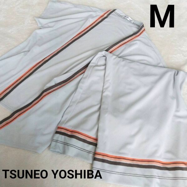 ▲ 【Mサイズ】TSUNEO YOSHIBA セットアップ 半袖オープンシャツ&パンツ 上9 下7拍卖