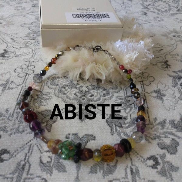 ABISTE アビステ UNGER社 マリアロッシィ イタリア製 ガラスビーズ ネックレス拍卖
