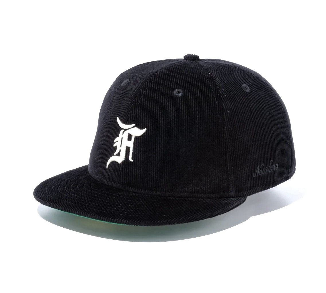 未使用【FOG ESSENTIALS】エッセンシャルズ×ニューエラ コーデュロイキャップ NEWERA 黒 新古拍卖