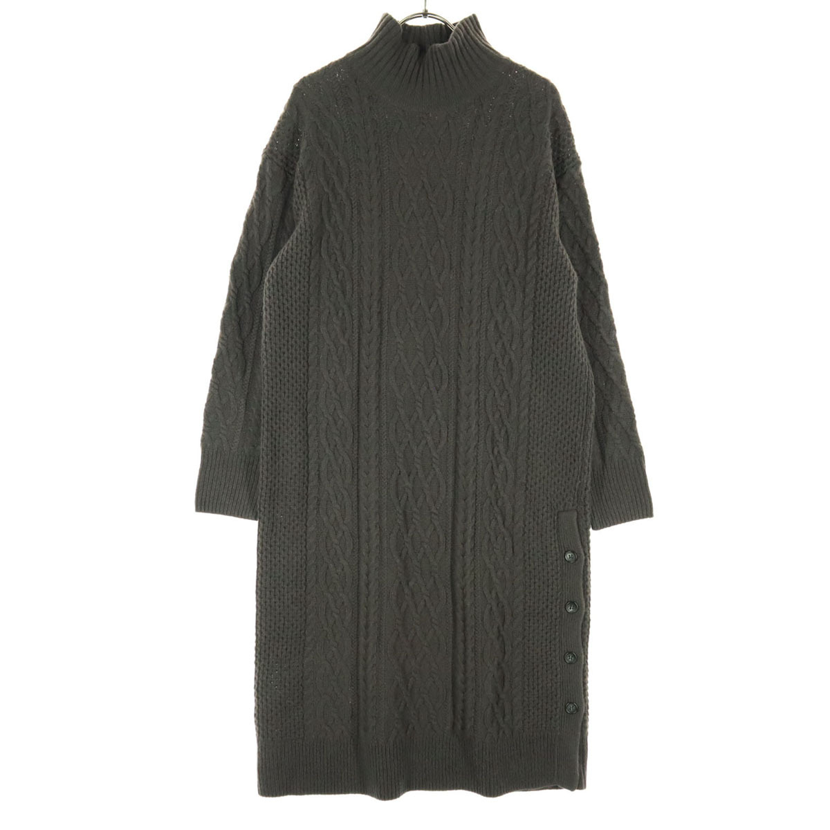 美品 green label relaxing グリーンレーベルリラクシング 長袖 ロングワンピース ブラウン ユナイテッドアローズ レディース拍卖