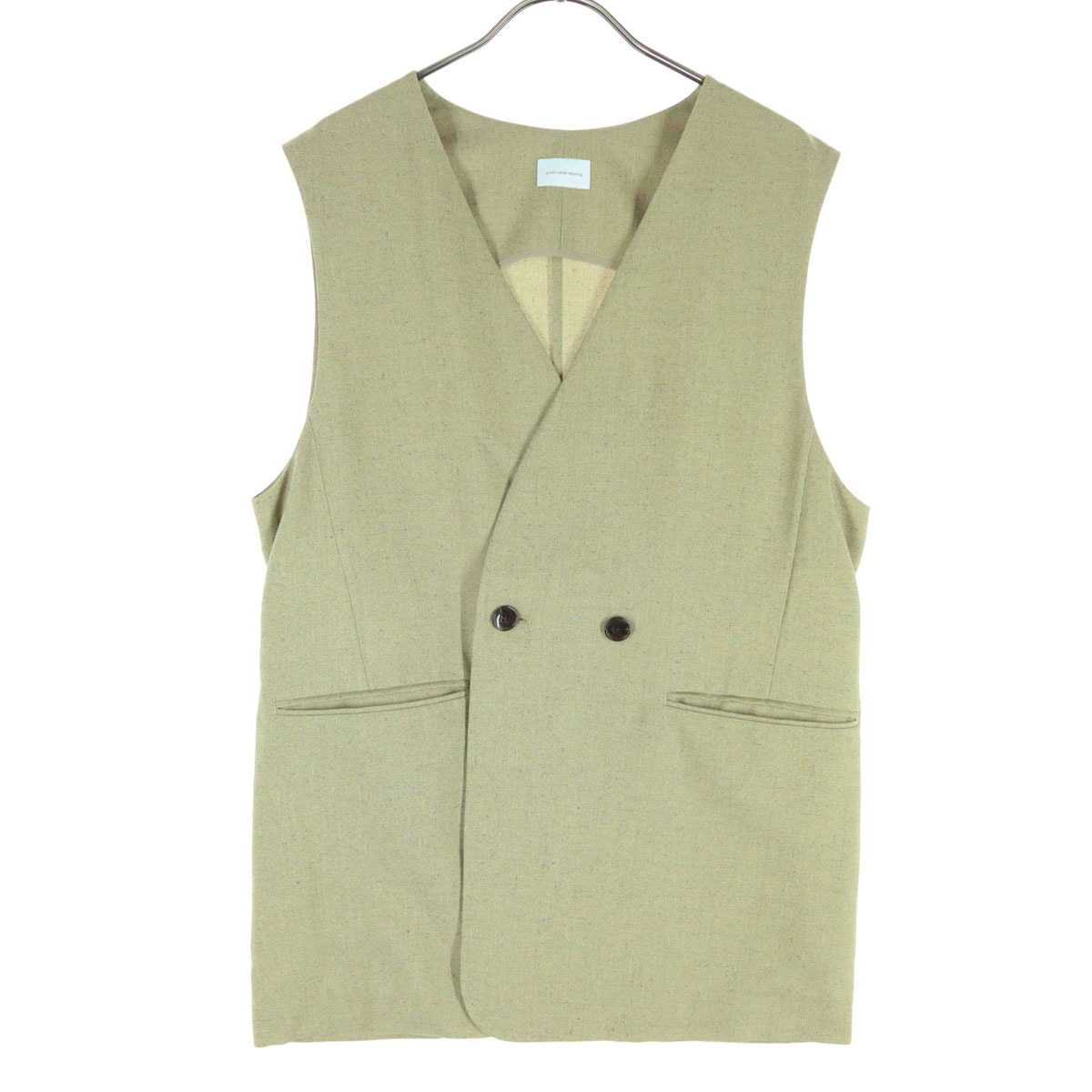 美品 green label relaxing グリーンレーベルリラクシング ジレベスト ブラウン系 ユナイテッドアローズ レディース拍卖