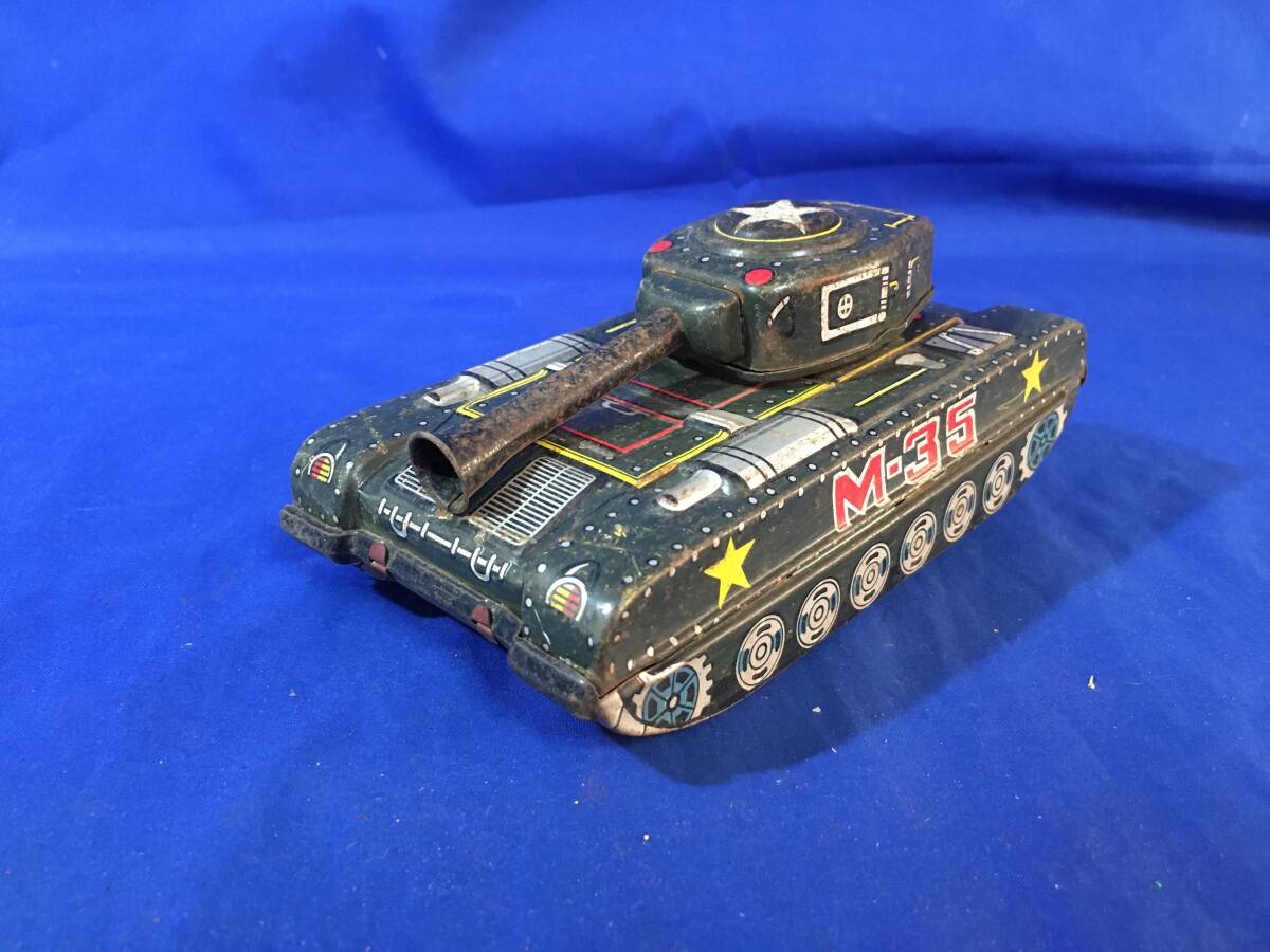 AP68サ△【ブリキ玩具】 増田屋 マスダヤ 戦車 M-35 おもちゃ/のりもの/昭和レトロ/ジャンク拍卖
