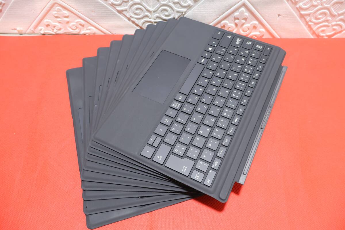 A0394 & 【10個セット】 Microsoft Surface Pro マイクロソフト 純正キーボード Model:1725 タイプカバー 日本語キーボー拍卖