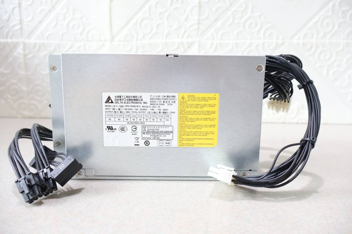 A0035 (6) P HP Z4 G4 Workstation 純正電源ユニット Delta DPS-750AB-36A 750W AC100-240V 10A 50-60Hz / 118V 10A 400Hz 851382-003 中古拍卖