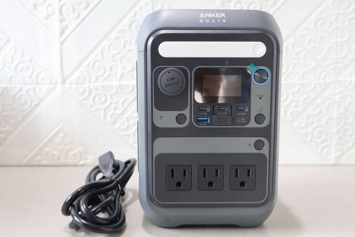 G9316 (+7) P【動作良好】ANKER SOLIX C300 ポータブル電源 大容量15000mAh (A1722) 288Wh 300W AC/USB PD140W出力 電源コード付き 中古拍卖
