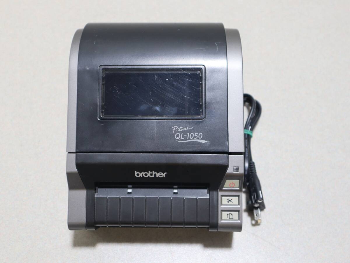 A0547 P brother ブラザー P-touch QL-1050 業務用 ラベルプリンター USB RS-232C対応 電源ケーブル付 中古 動作良好拍卖