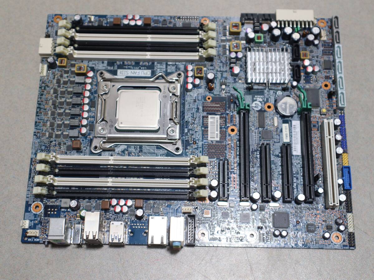 A0653 (2) P ★HP Z420★ マザーボード FMB-1101 LGA2011★Xeon E5-1660 SR0KN 3.30GHz CPU付★動作品 中古品★ワークステーション用拍卖