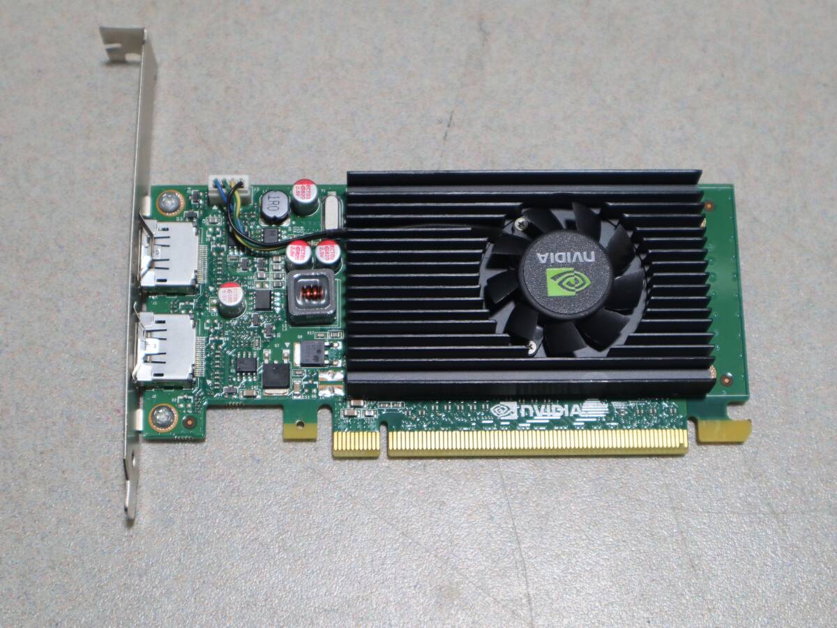 A0654 (2) P ★HP Z420★ NVIDIA NVS 310 P2014 グラフィックボード 512MB DDR3 PCI-E x16 2xDP ロープロファイル対応 動作品 中古品拍卖