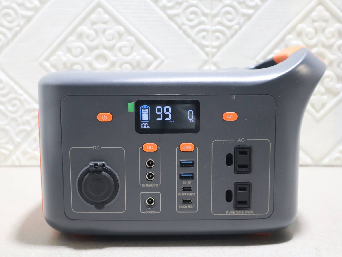 A0675 (2) P JQB P300 ポータブル電源 307Wh 300W 大容量 蓄電池 AC/DC/USB/Type-C 急速充電 純正弦波 ソーラー充電 防災 車中泊 本体のみ拍卖