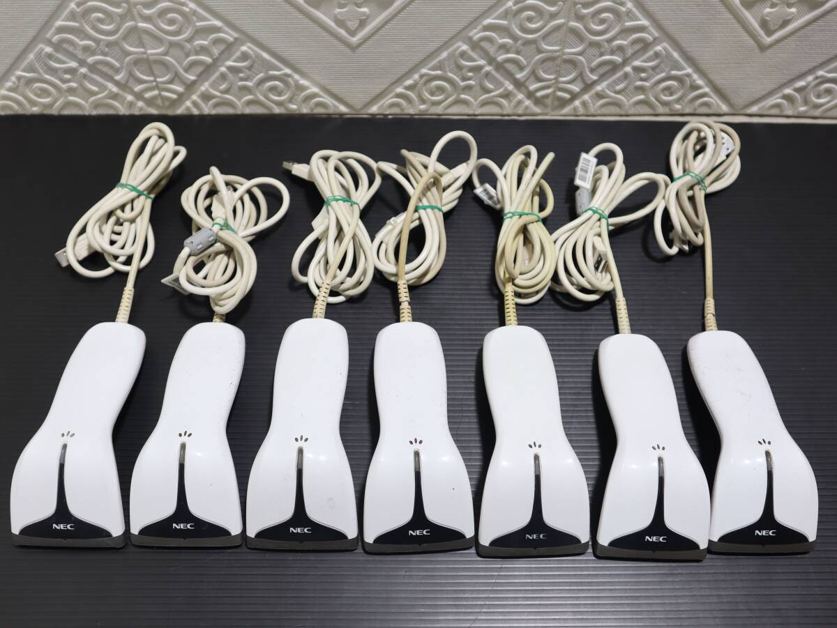 D1537 & (7台セット) NEC バーコードハンドスキャナ PWPX161-01 USB接続拍卖