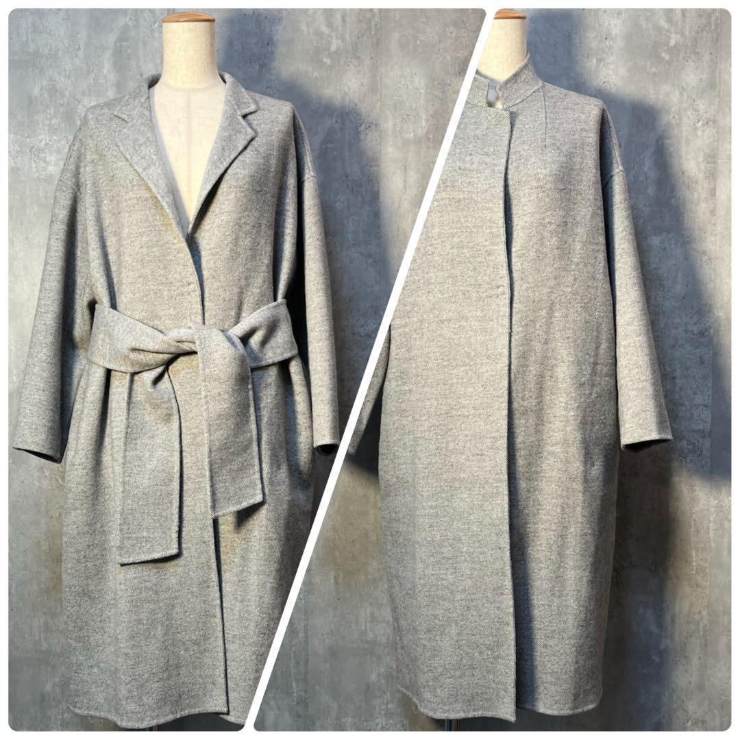 リヴドロア RIVE DROITE リバーコート シルク混ウール 近年モデル拍卖