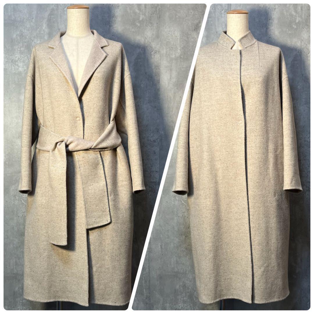 RIVE DROITE リヴドロア シルク混ウール リバーコート 近年モデル拍卖