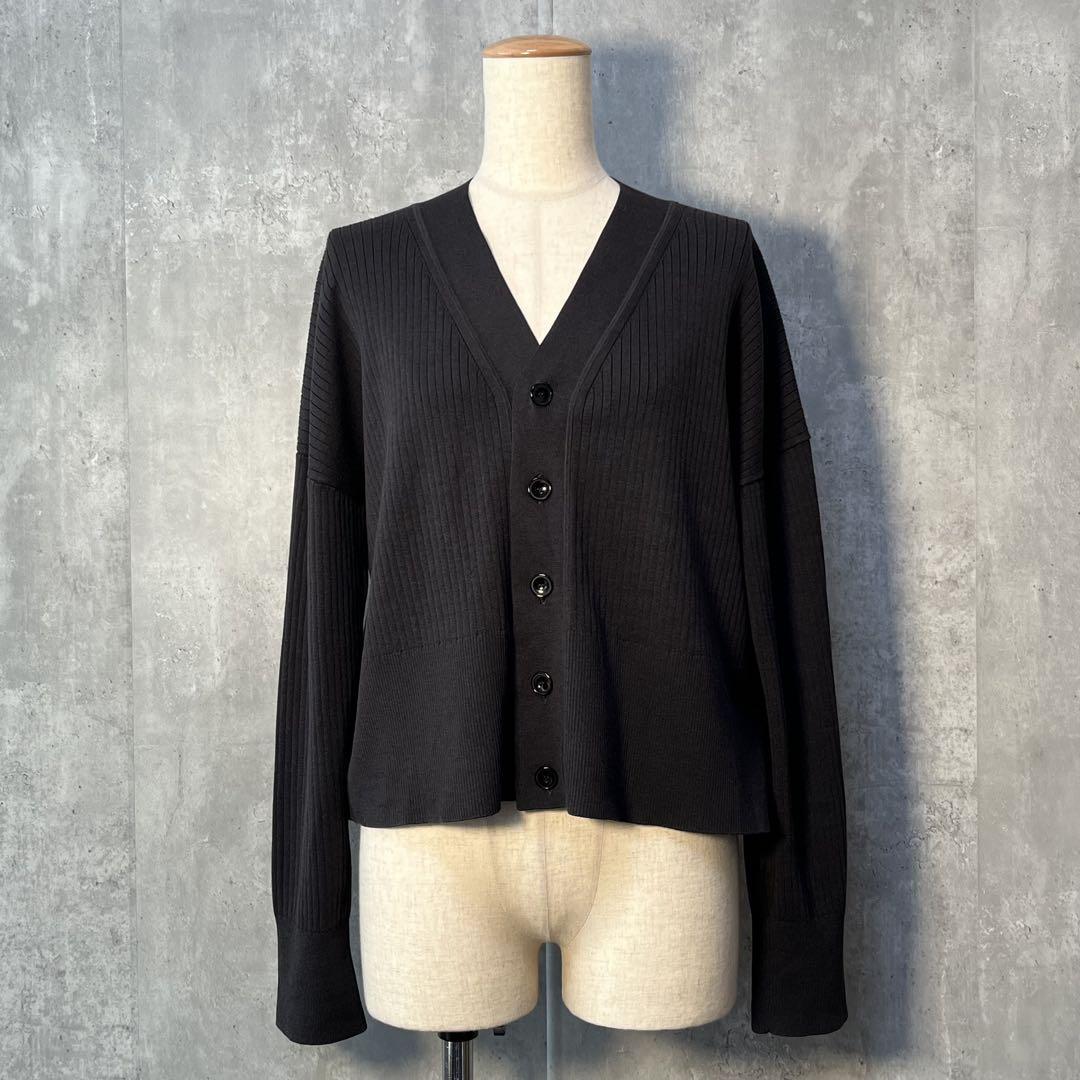 美シルエット☆ MIESROHE ミースロエ シルク混 コットンニットカーディガン拍卖