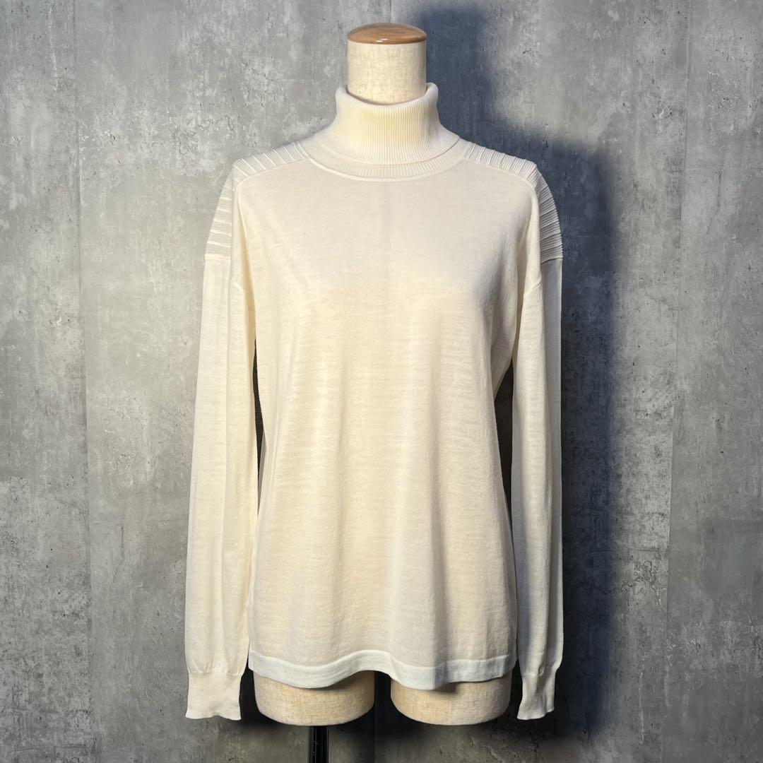 美品☆ Paul Smith ポールスミス ハイゲージウールニット 肩切替デザイン拍卖