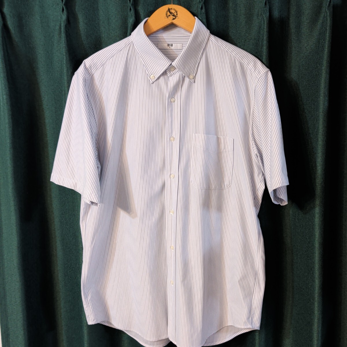 2枚セット ユニクロ スーパーノンアイロン 半袖 シャツ XL ボタンダウンシャツ uniqlo 拍卖