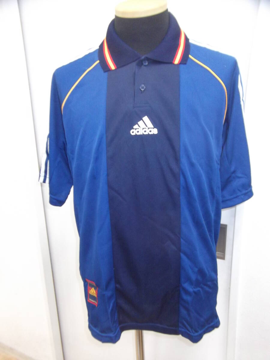 アディダス スペインユニフォームエンブレム無し 1998年~モデル 未使用 O-XOサイズ拍卖