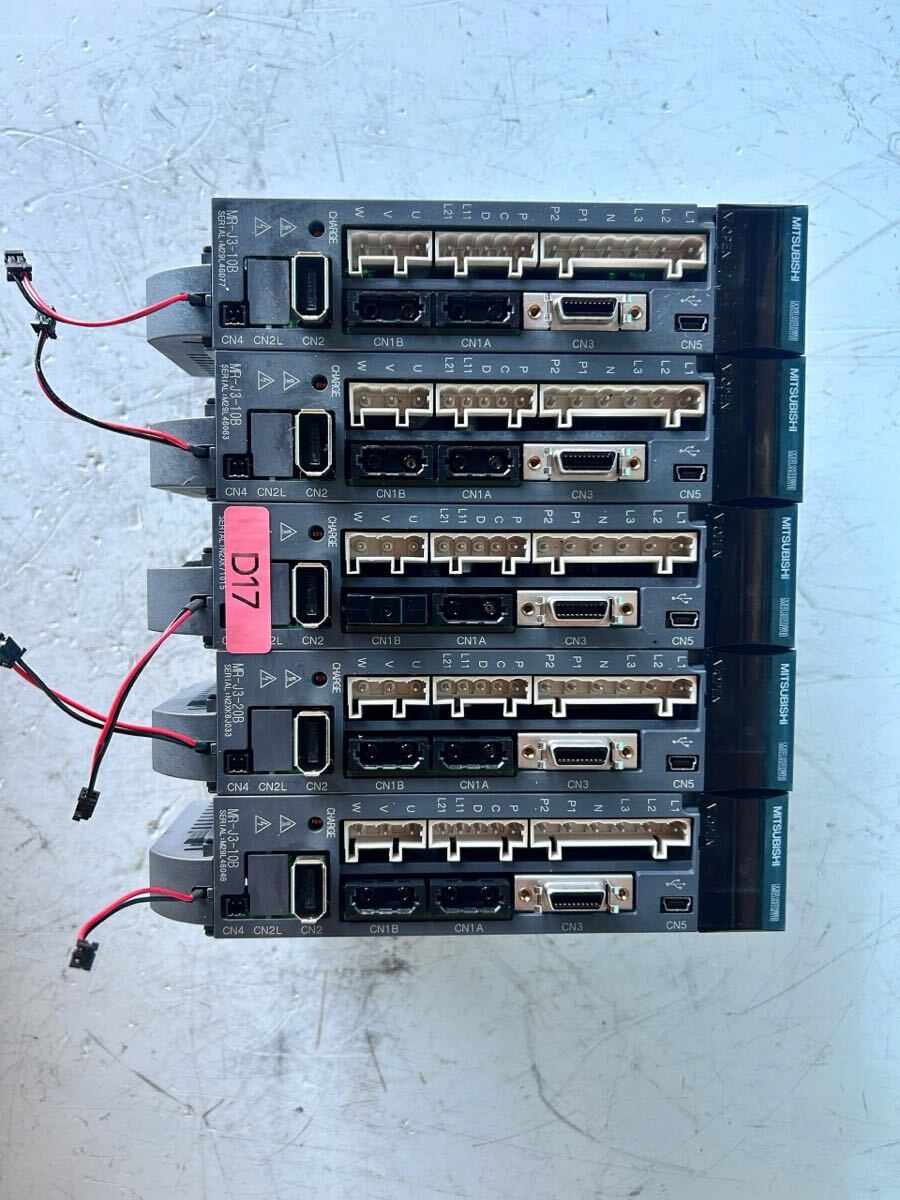 D17 MITSUBISHI AC SEVOR MR-J3-10B 5点セット拍卖