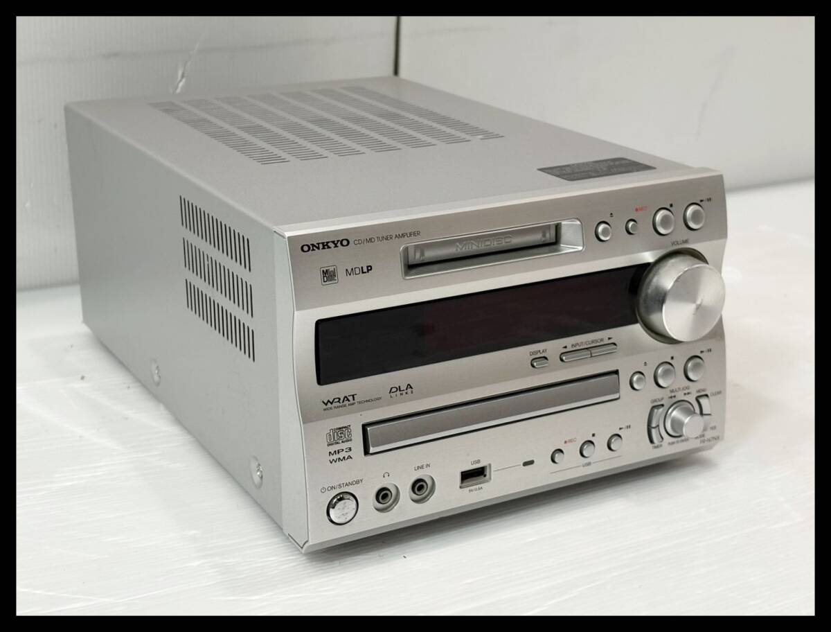 ■ONKYO CD/MD/USB ミニコンポ 本体のみ FR-N7NX ジャンク品■4E132拍卖